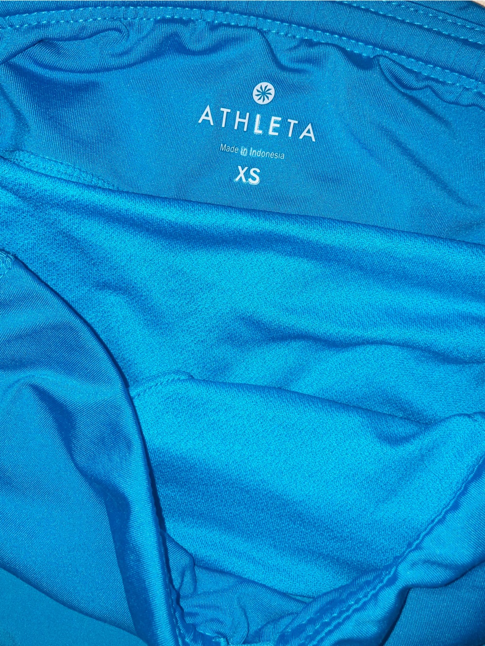 Athleta Teal Athletic Shorts with Reflective Accents - Picture 5 of 5